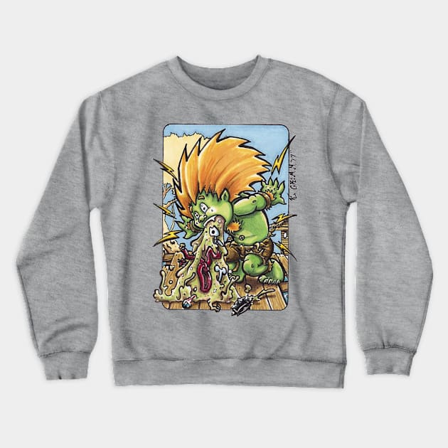 Barfin Blanka Crewneck Sweatshirt by kiddgrimm